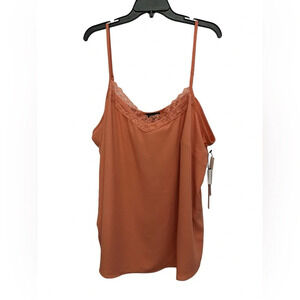 1.State The Fleur Camisole Size 3X Lace Trim In Romantic Apricot Lined NWT